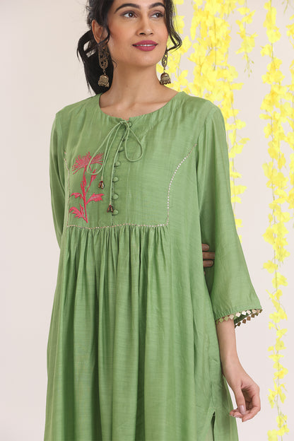 Green Kurta Set