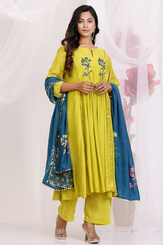 Ochre Yellow And Blue Kalidar