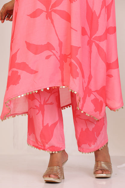 Salmon Pink Kurta Set