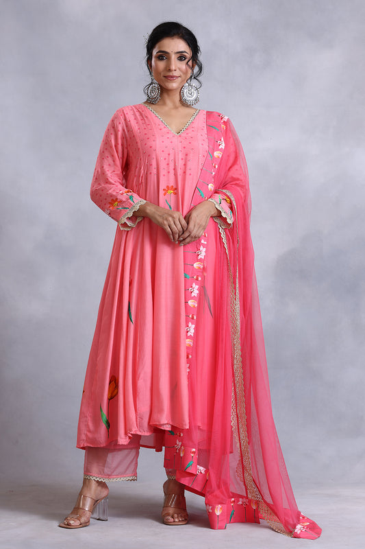 Peach Kalidar Elegant Kalidar