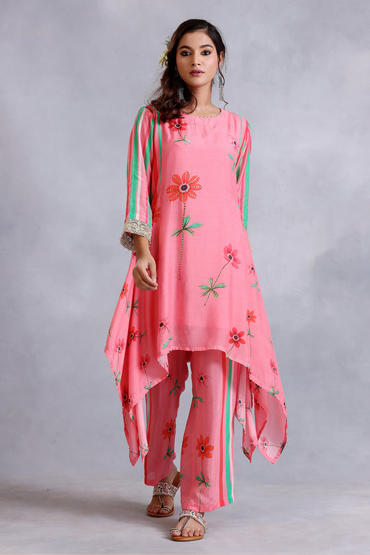 Kurta Set  Peach