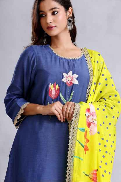 Royal Blue Kurta Set