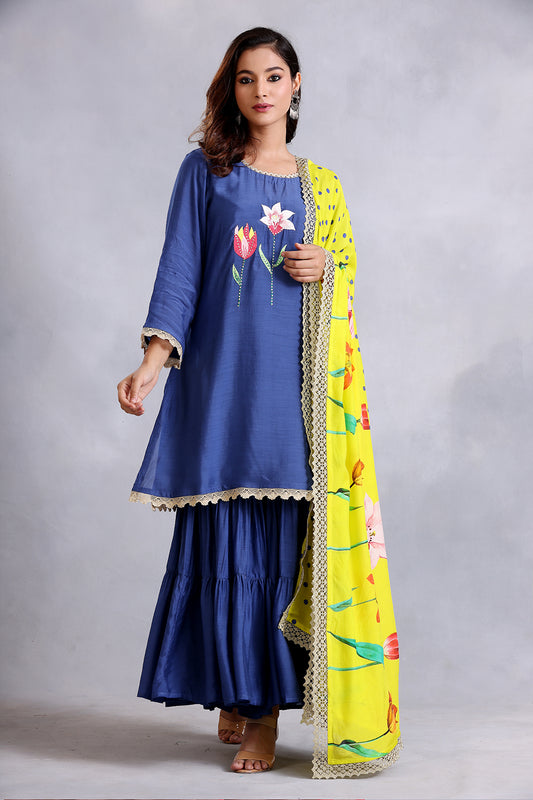 Royal Blue Kurta Set