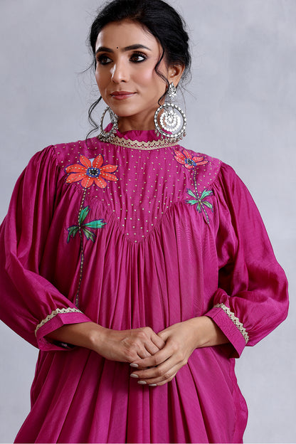 Kurta Set  Burgandy