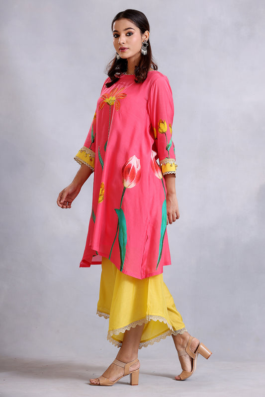 Kurta Set Coral Pink