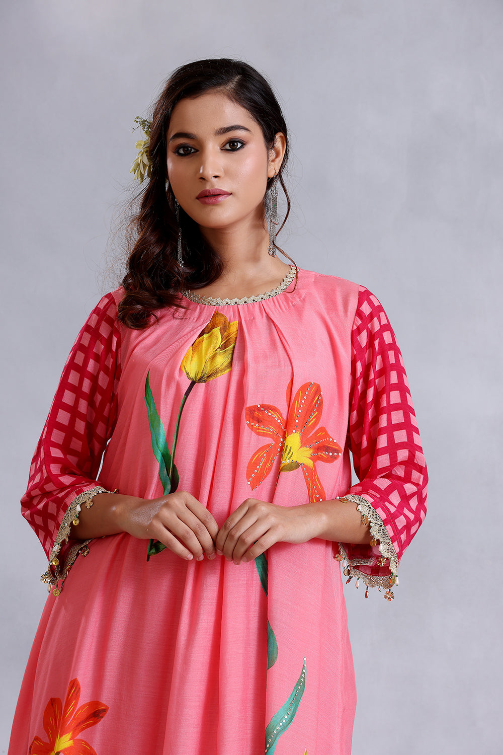 Peach Kurta Set