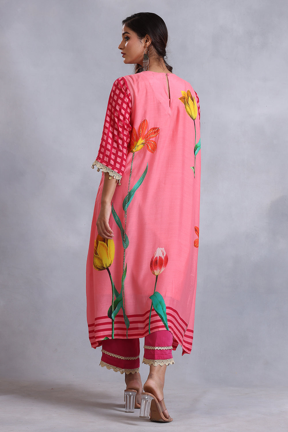 Peach Kurta Set