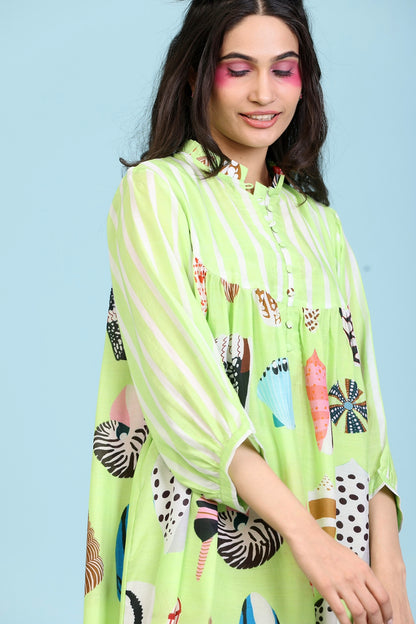 Green Shell Dress