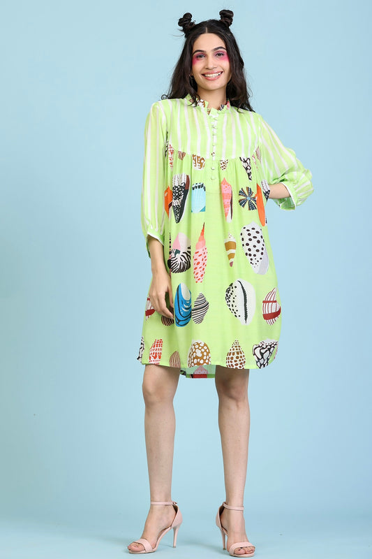 Green Shell Dress