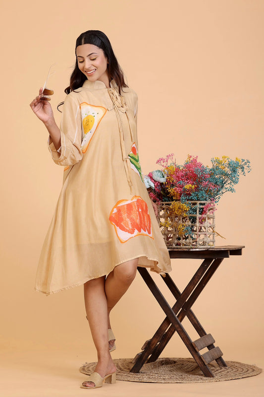 Golden Beige Dress