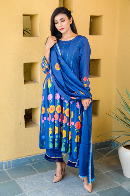 Blue Floral Kalidar
